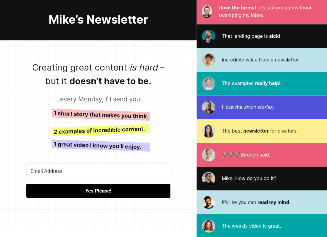 Mike's Newsletter