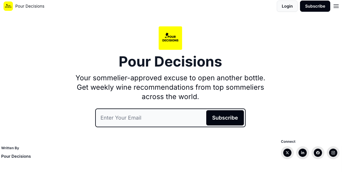 Pour Decisions