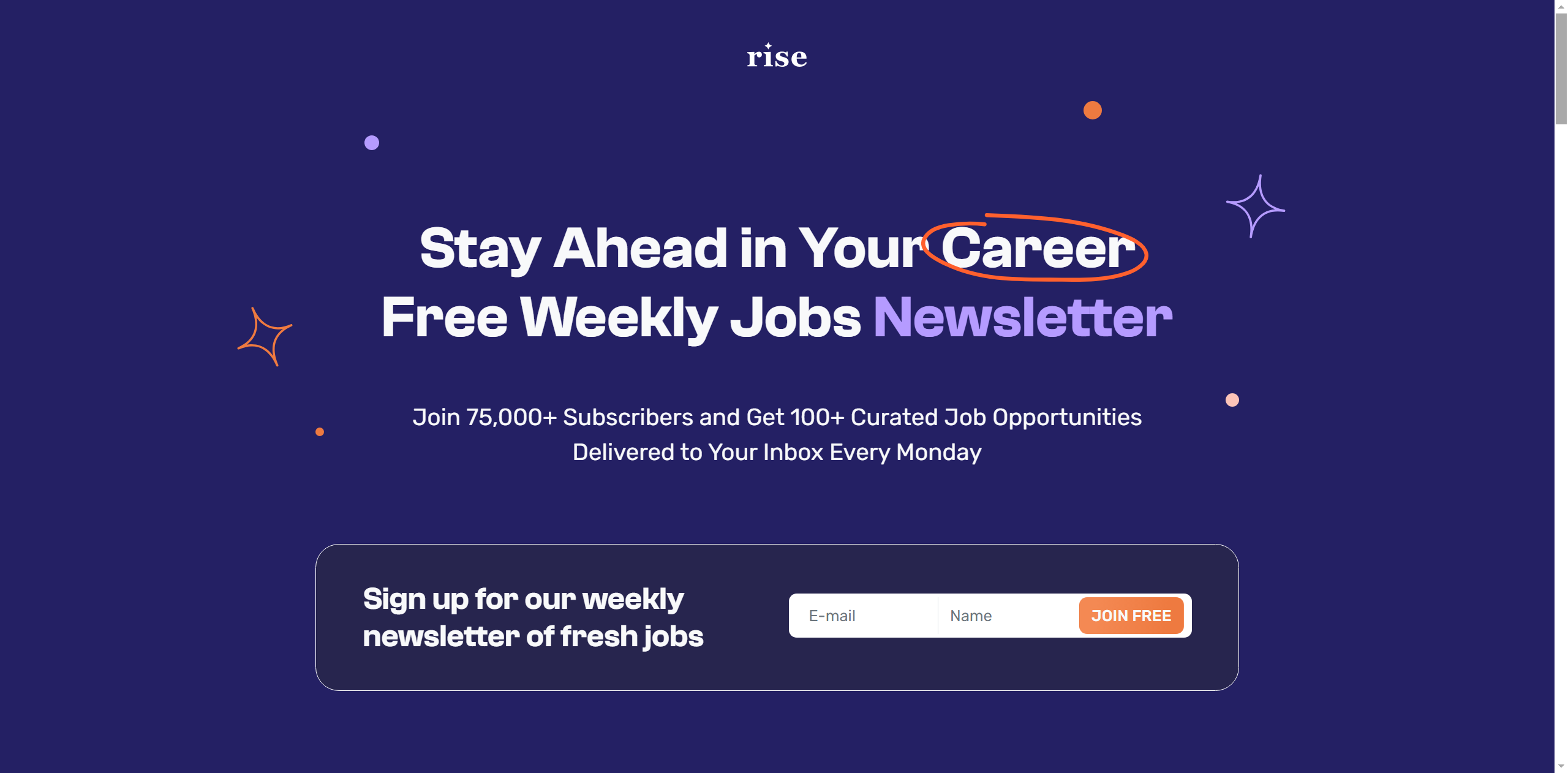 Rise Newsletter